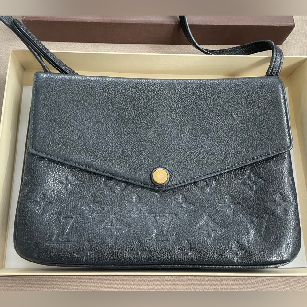 Louis Vuitton Empreinte Twice black Crossbody Handbag